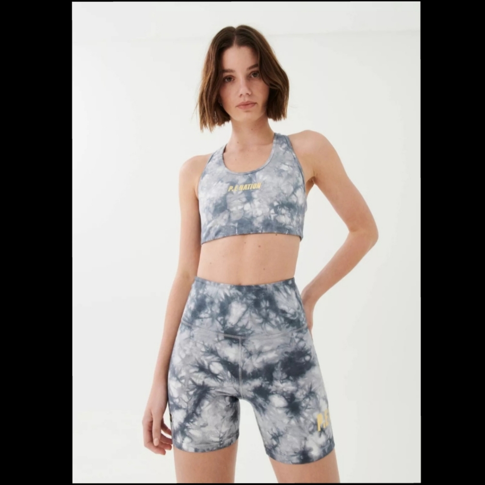 P.E Nation Ascend Sports Bra In Dark Shadow